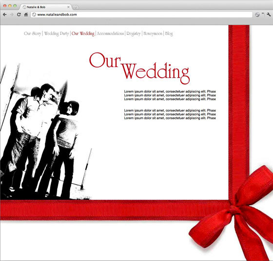 Custom Wedding Website