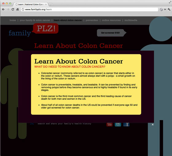 National Colon Cancer Website