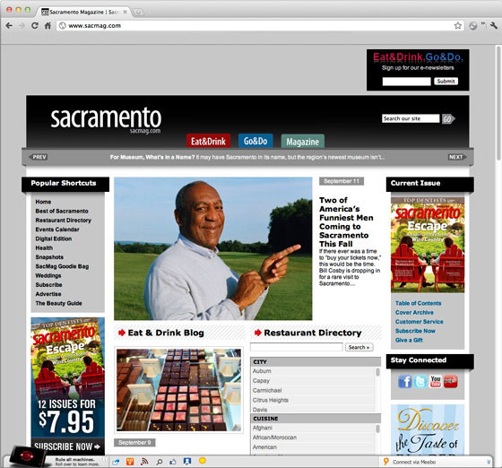 Sacramento magazine website